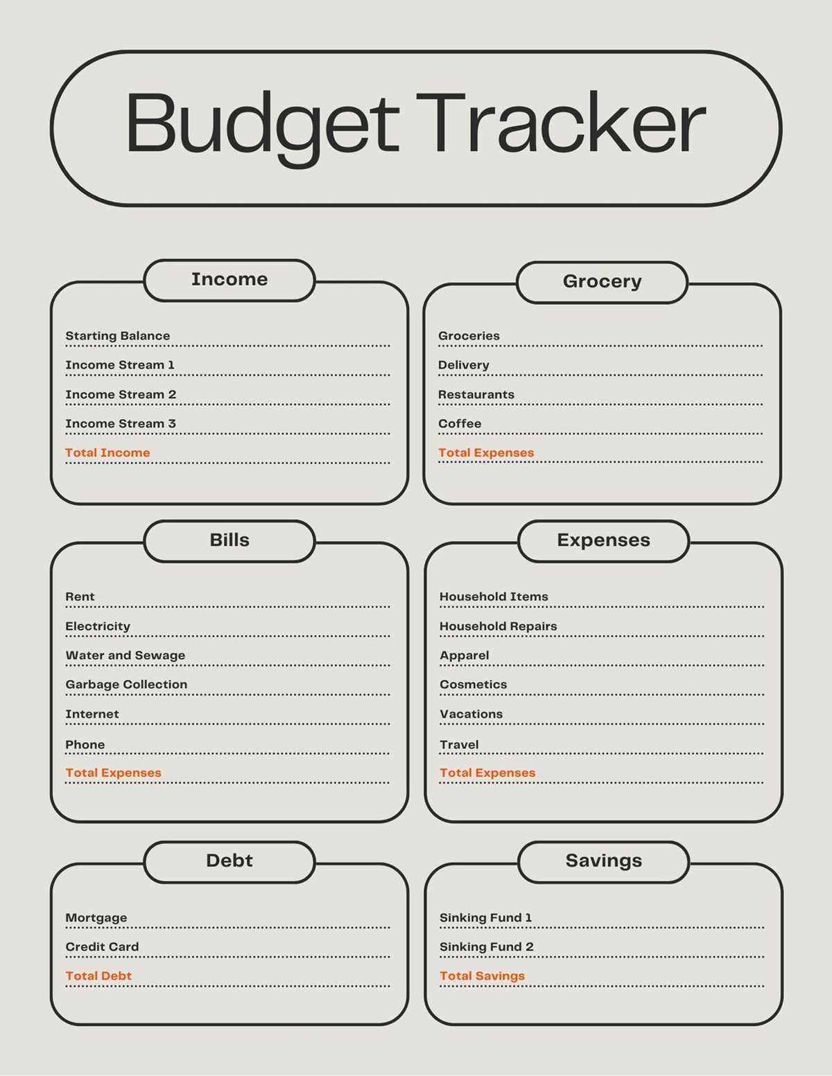 budget by paycheck printables