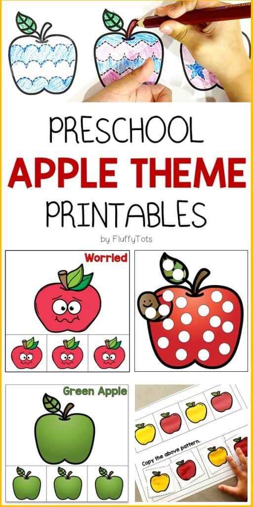 apple printables kindergarten apple printables kindergarten