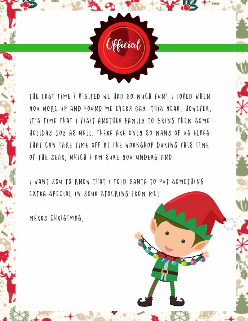 elf on the shelf free printable