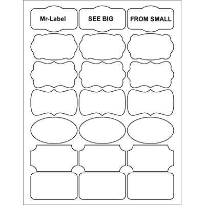 printable fancy label templates printable fancy label templates