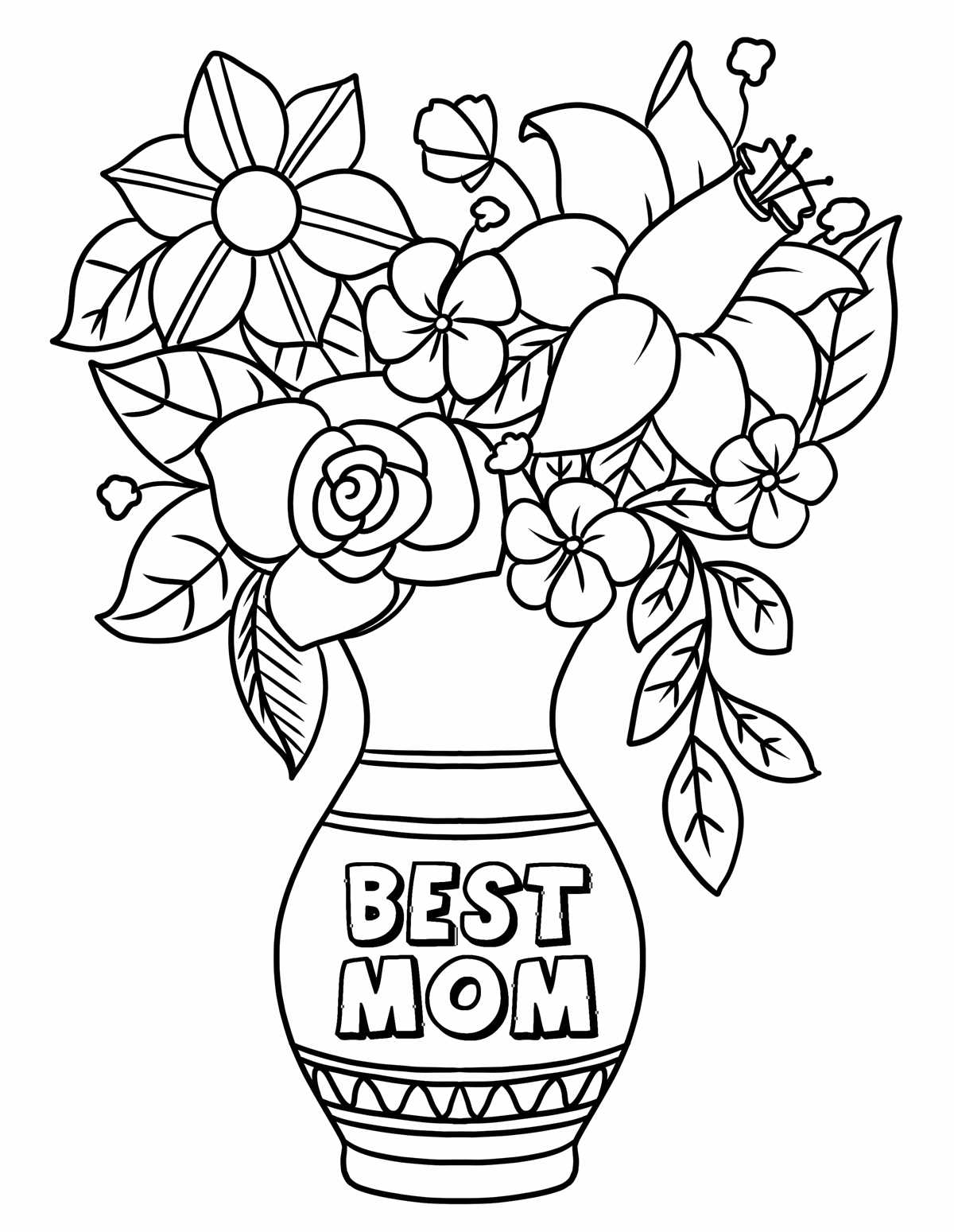 mothers day printable coloring page