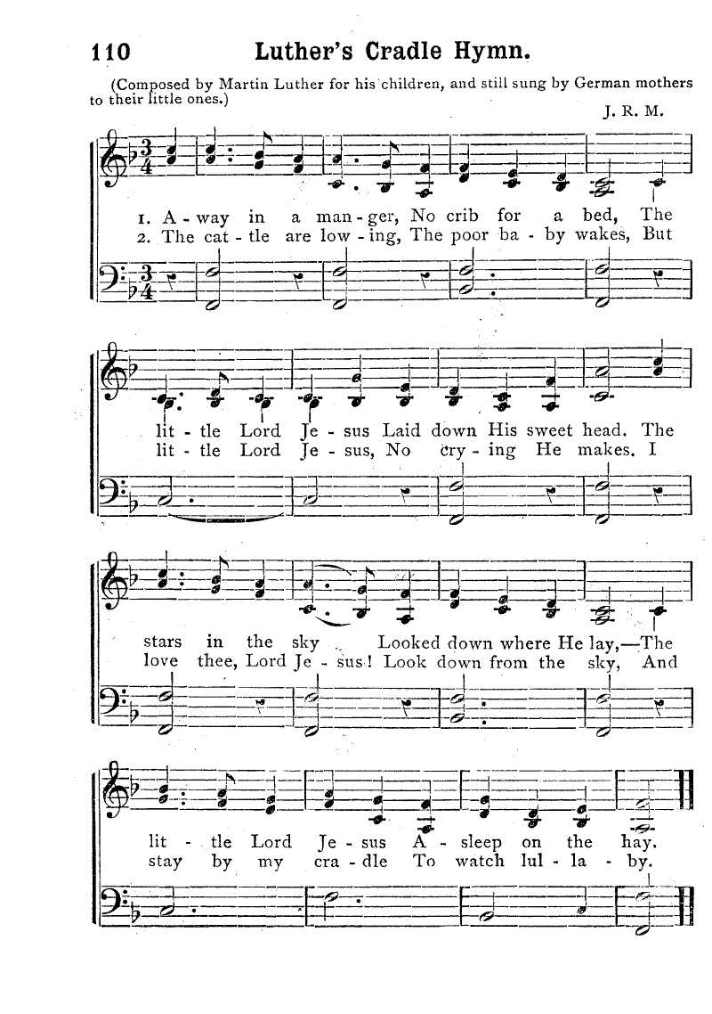 lyrics away in a manger printable lyrics away in a manger printable