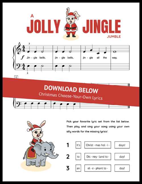 lyrics jingle bells printable lyrics jingle bells printable