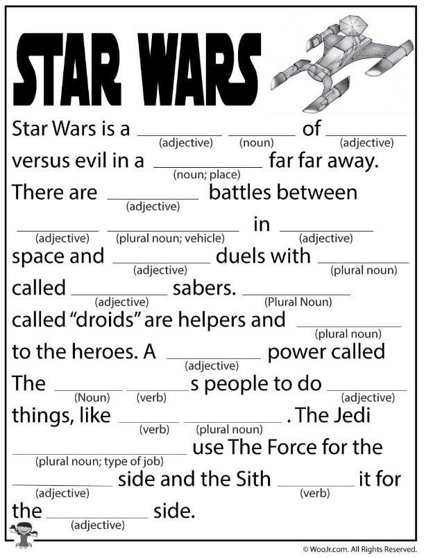 mad lib printables mad lib printables