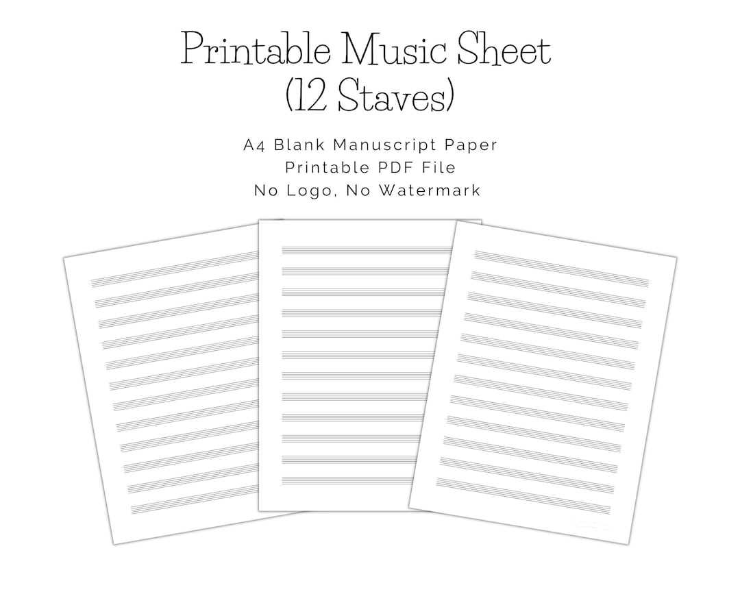 manuscript paper printable manuscript paper printable
