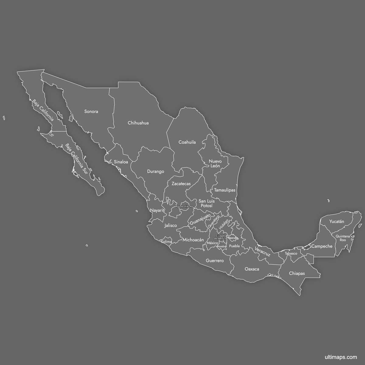 map of mexico printable free