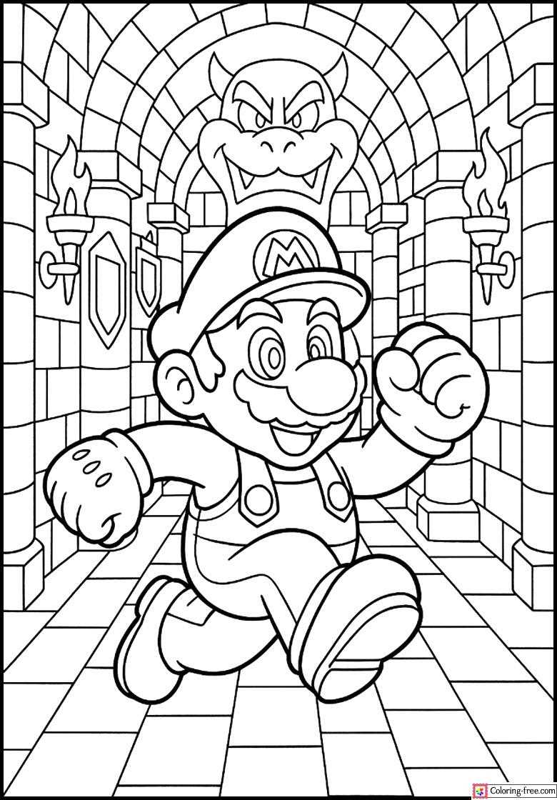 mario printable coloring sheets mario printable coloring sheets