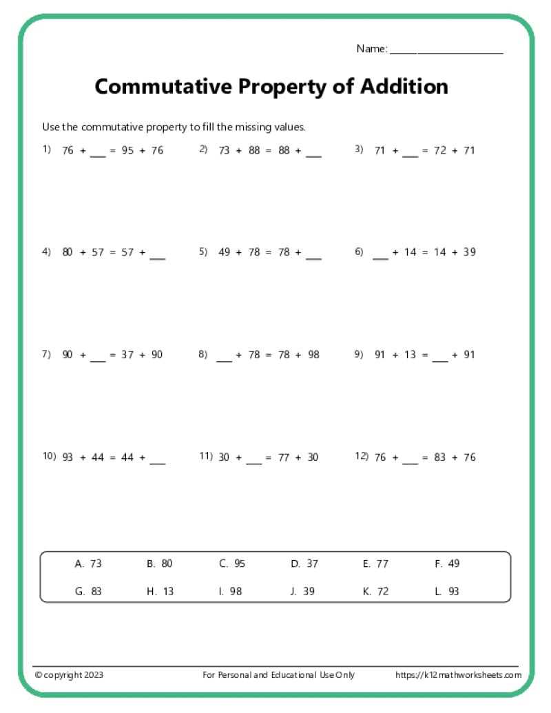 math for 3rd graders printable