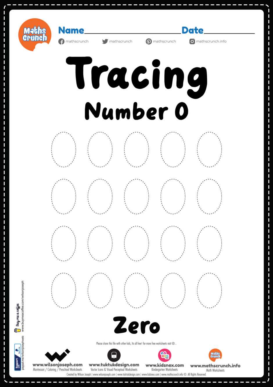 printable number 0 printable number 0