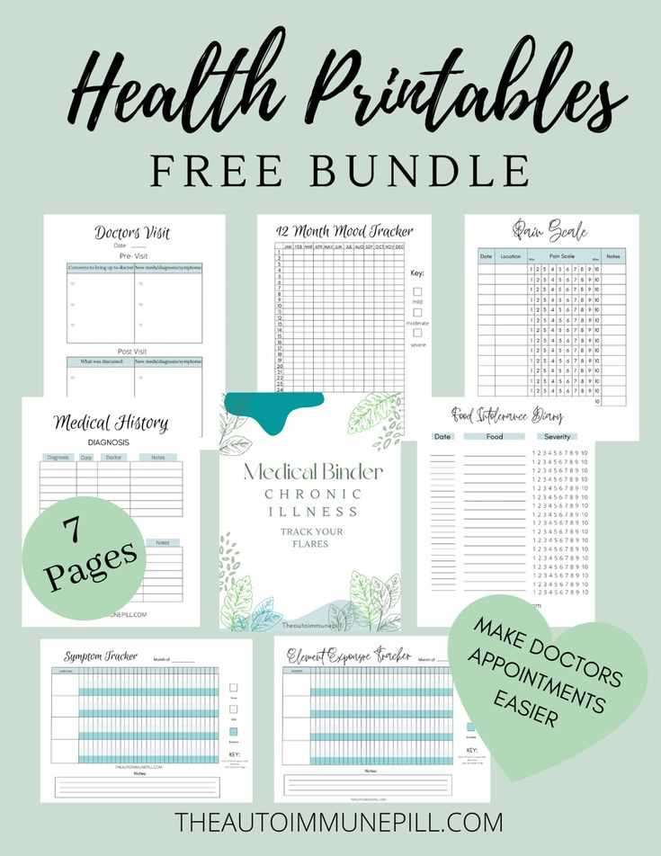 medical binder printables medical binder printables
