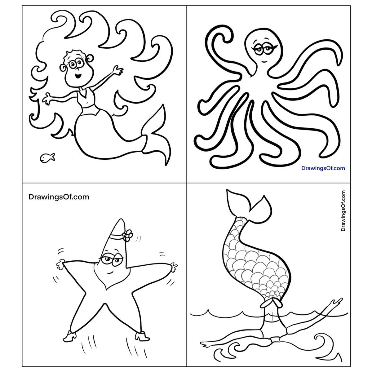 mermaid coloring printable mermaid coloring printable