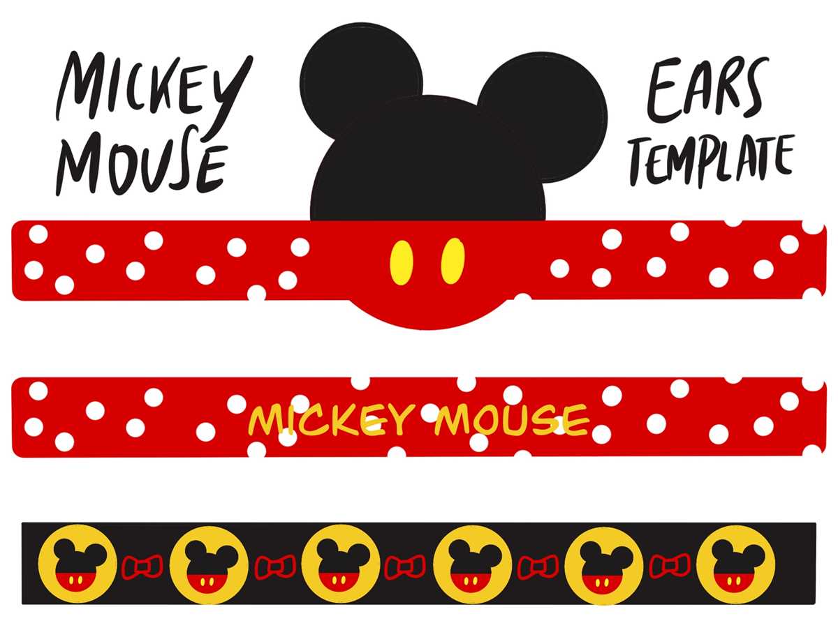 mickey mouse printable template mickey mouse printable template