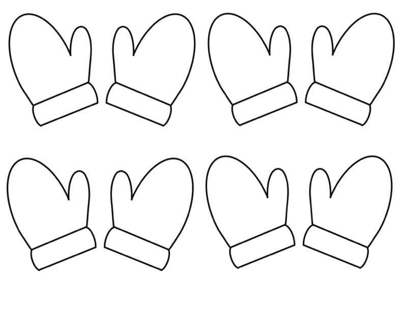 mitten pattern printable