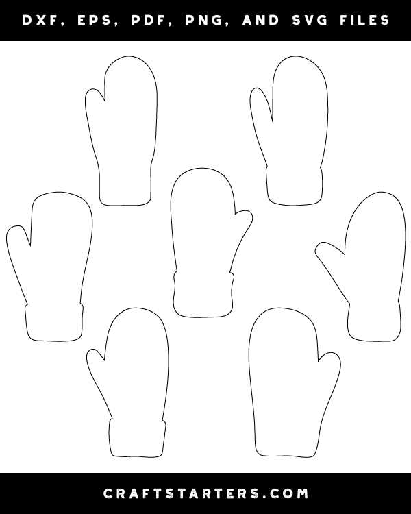 mitten pattern printable