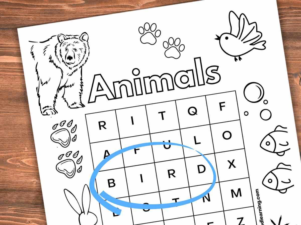 printable word puzzles for kids