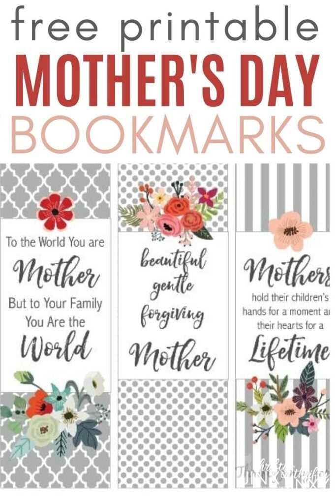 mothers day bookmarks printable free mothers day bookmarks printable free