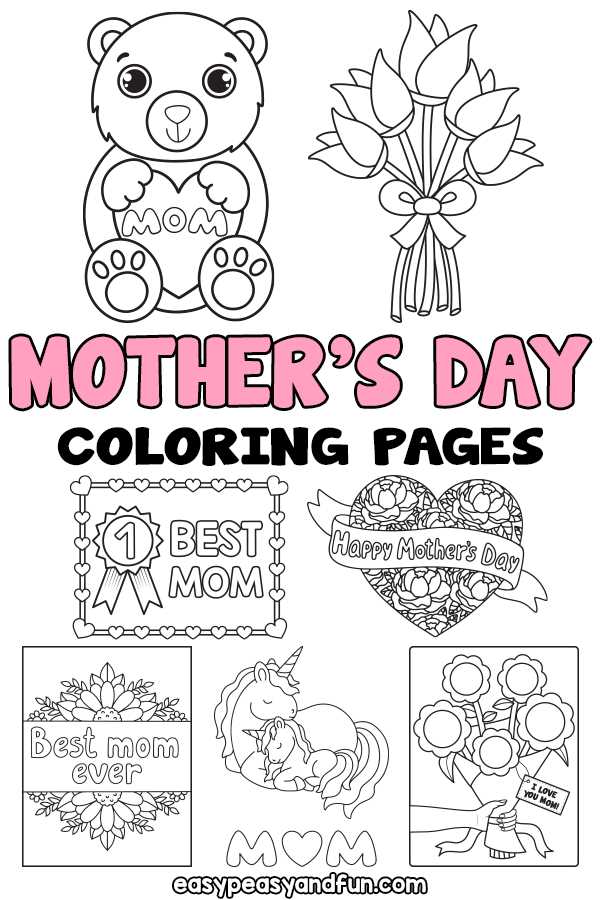 mothers day printable coloring page