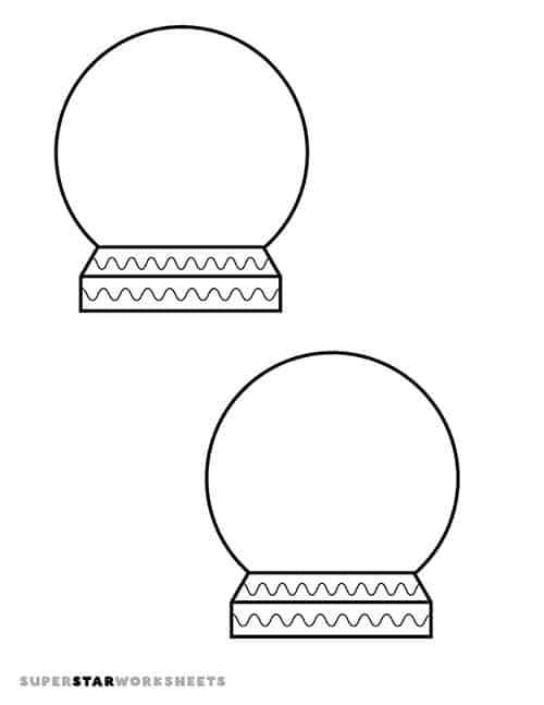 printable cut out snow globe template printable cut out snow globe template