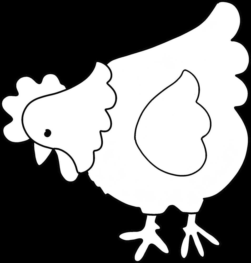 printable chicken template