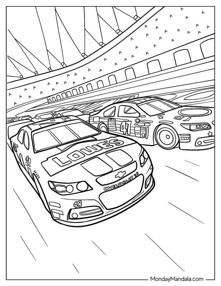 nascar coloring pages printable