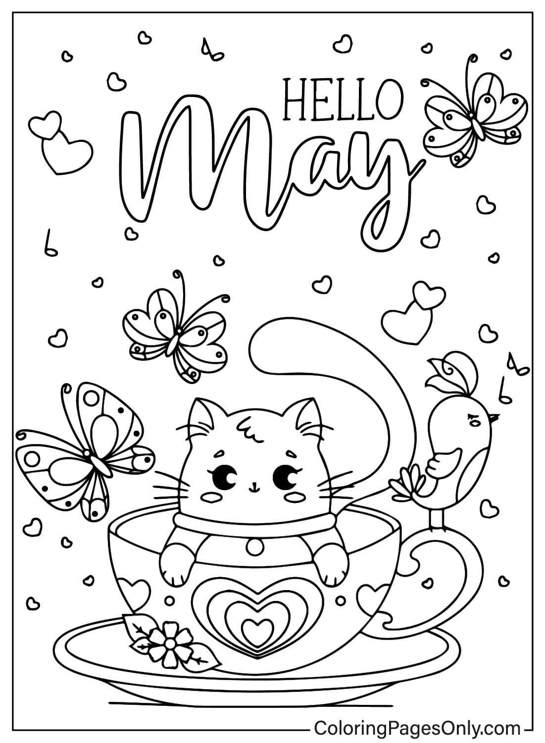 may coloring pages printable