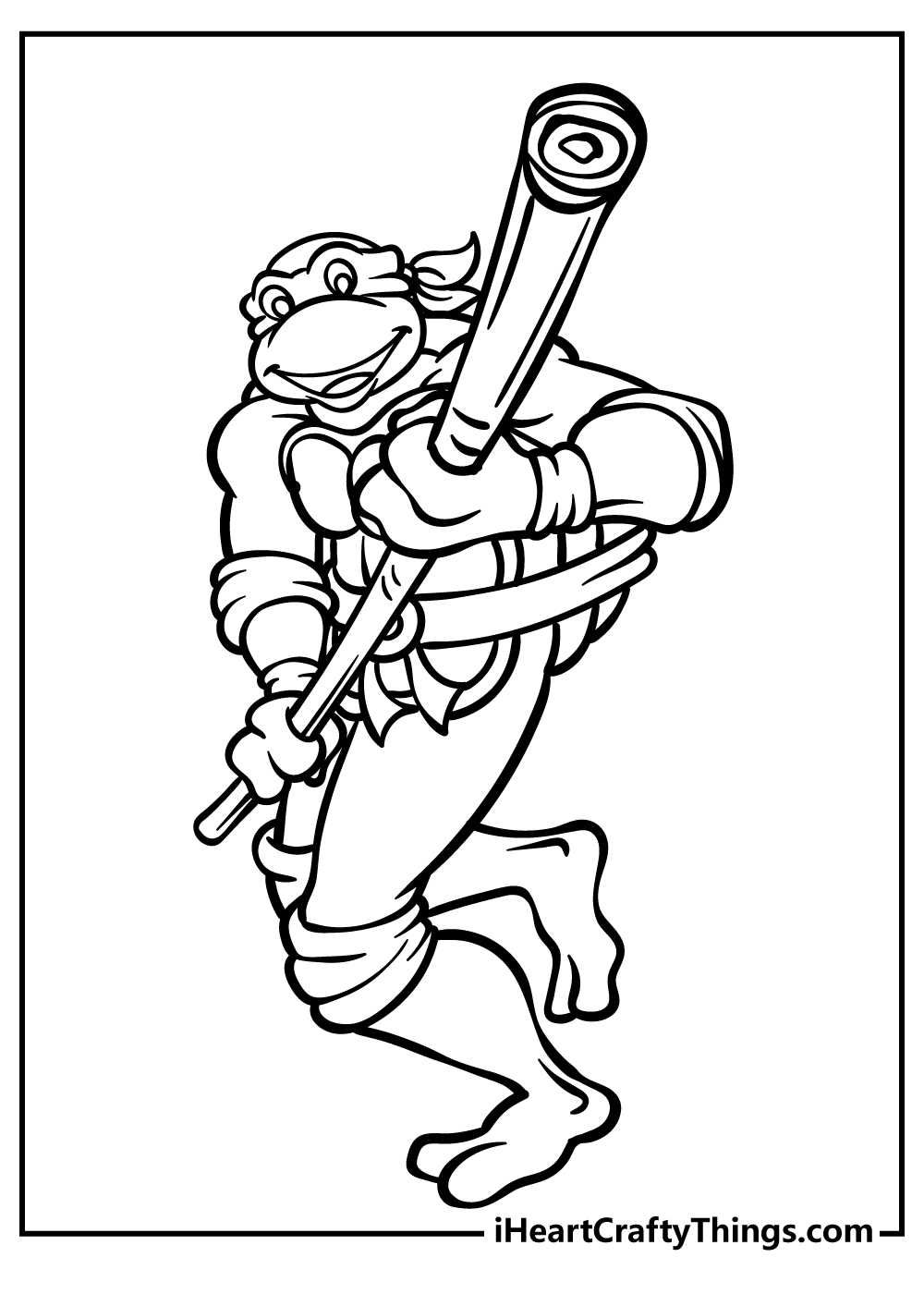 ninja turtles coloring book printable