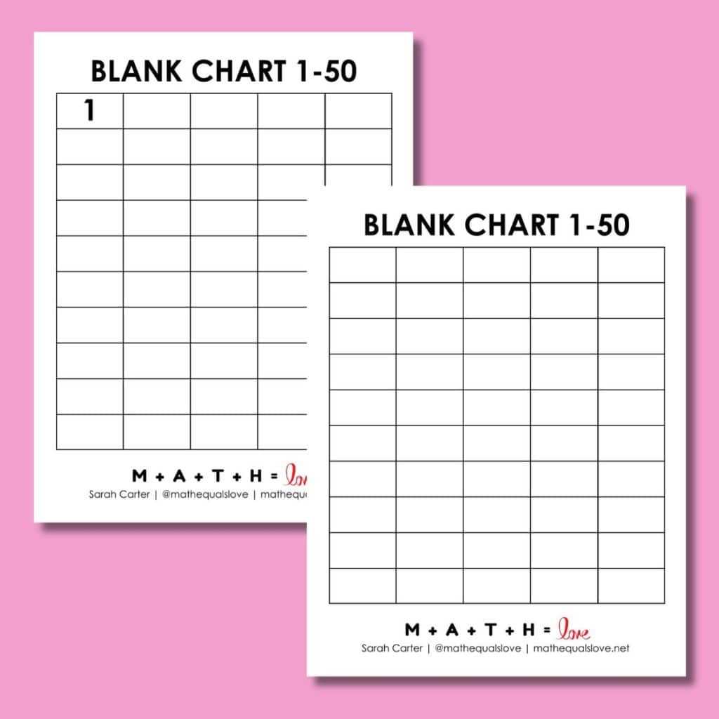 number chart 1 50 printable number chart 1 50 printable
