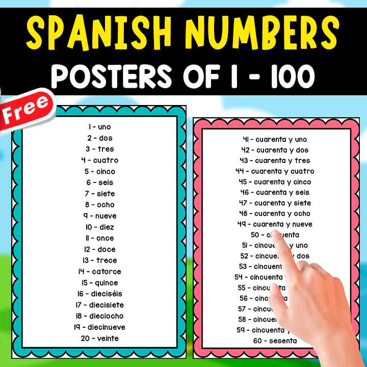 numbers in spanish printable numbers in spanish printable