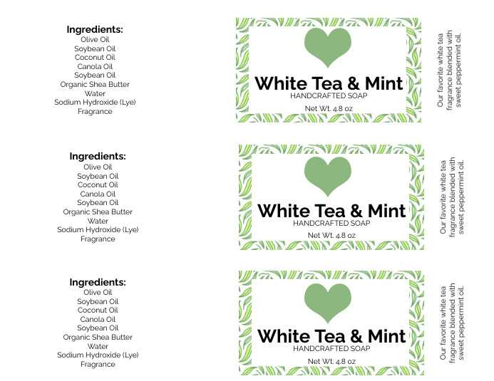 soap labels printable soap labels printable