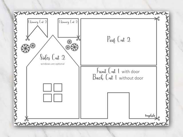 free gingerbread house template printable free gingerbread house template printable