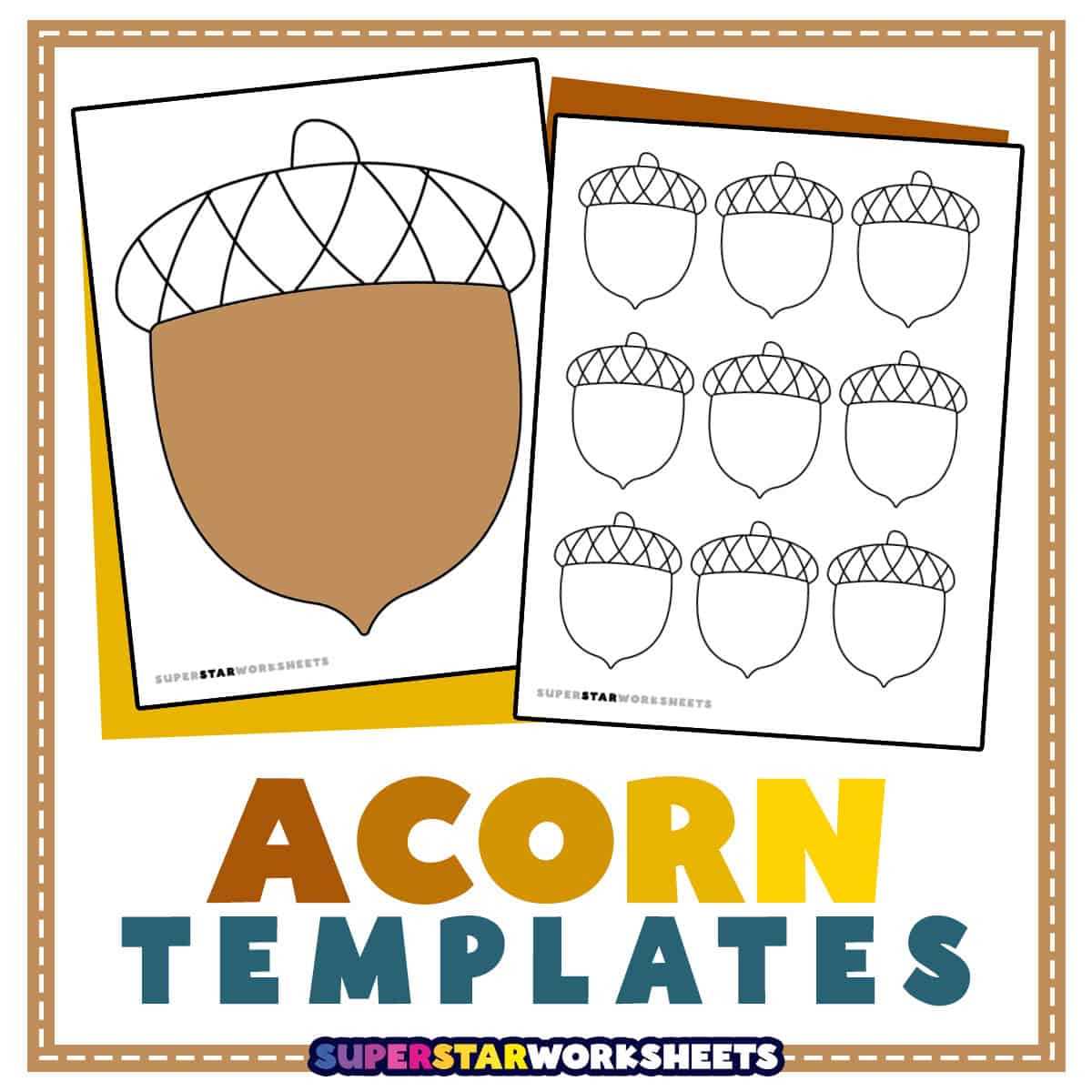 free acorn template printable free acorn template printable