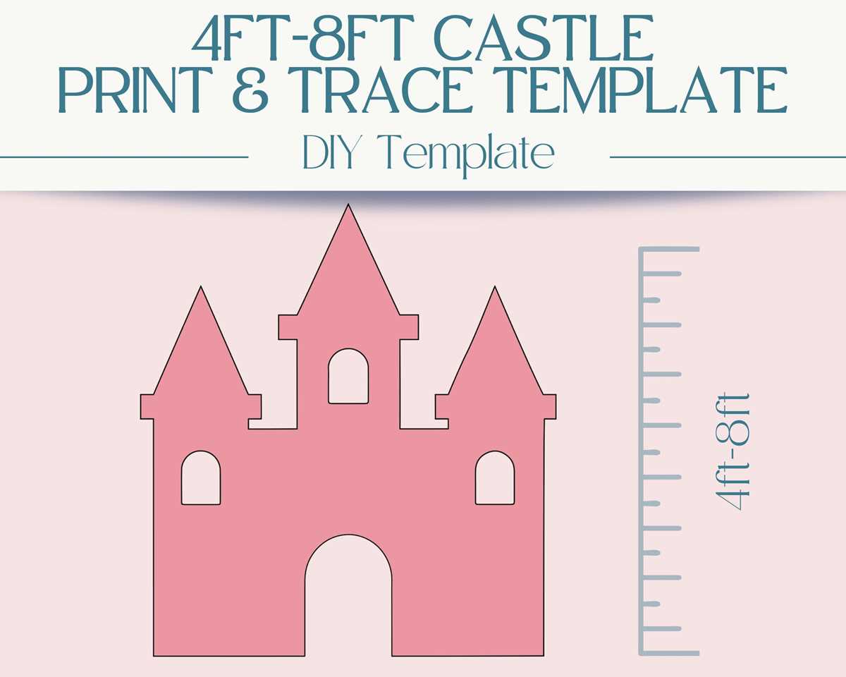 cut out castle template printable