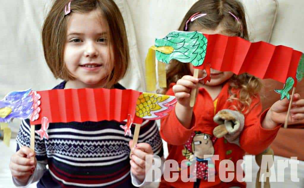 printable dragon puppet