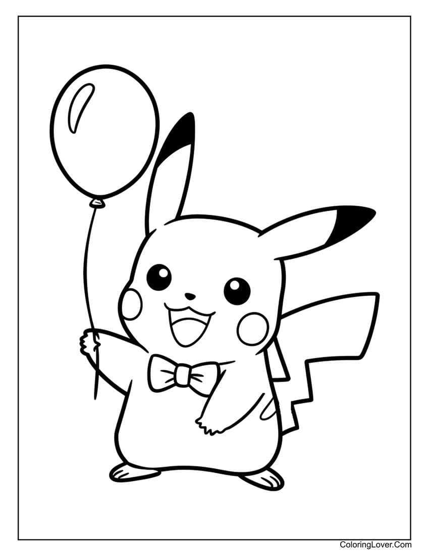 pikachu coloring page printable pikachu coloring page printable