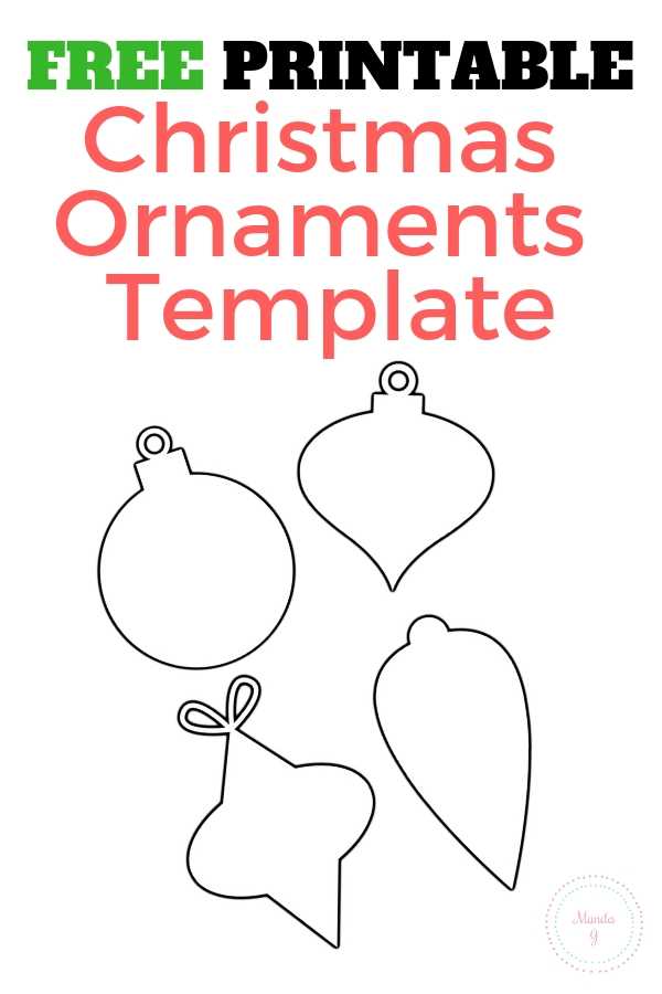 ornaments template printable