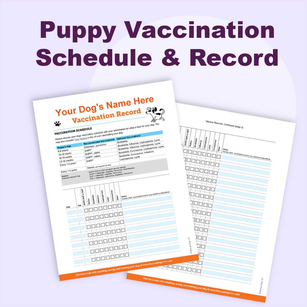 printable puppy schedule