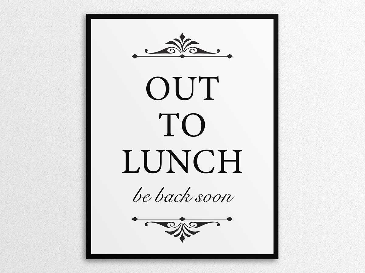 out to lunch sign printable out to lunch sign printable