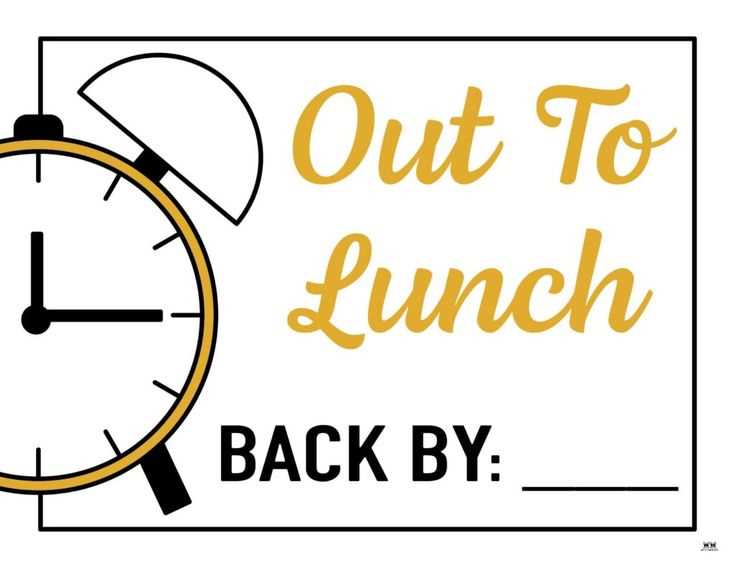 out to lunch sign printable out to lunch sign printable