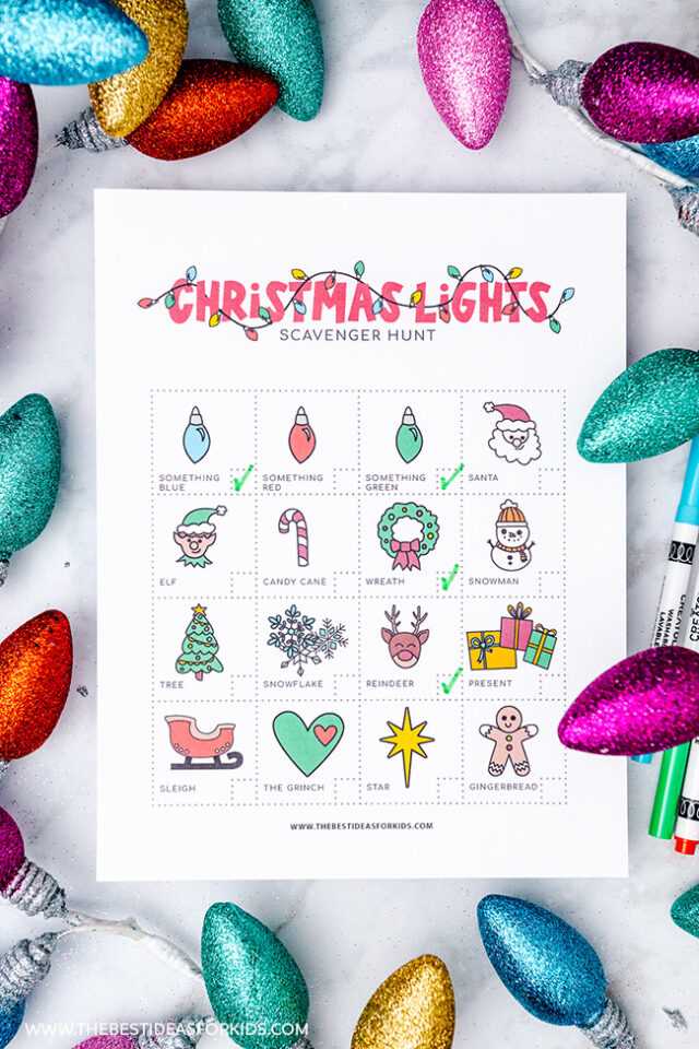 printable christmas light scavenger hunt printable christmas light scavenger hunt