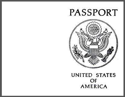 passport template printable