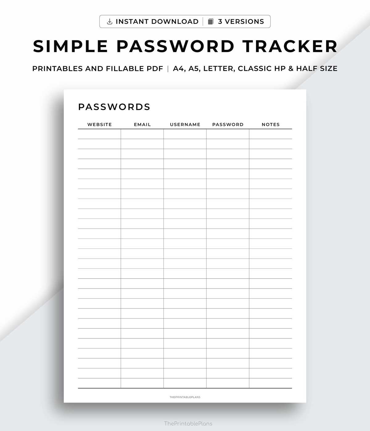 password printable sheet password printable sheet