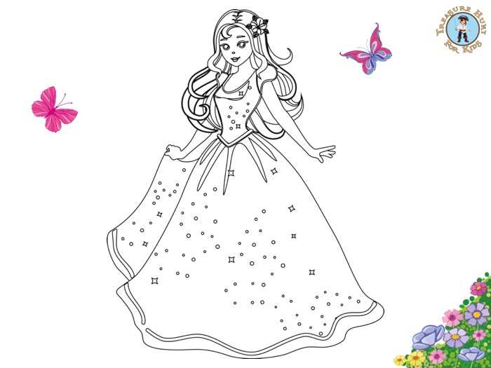 princess coloring sheet printable