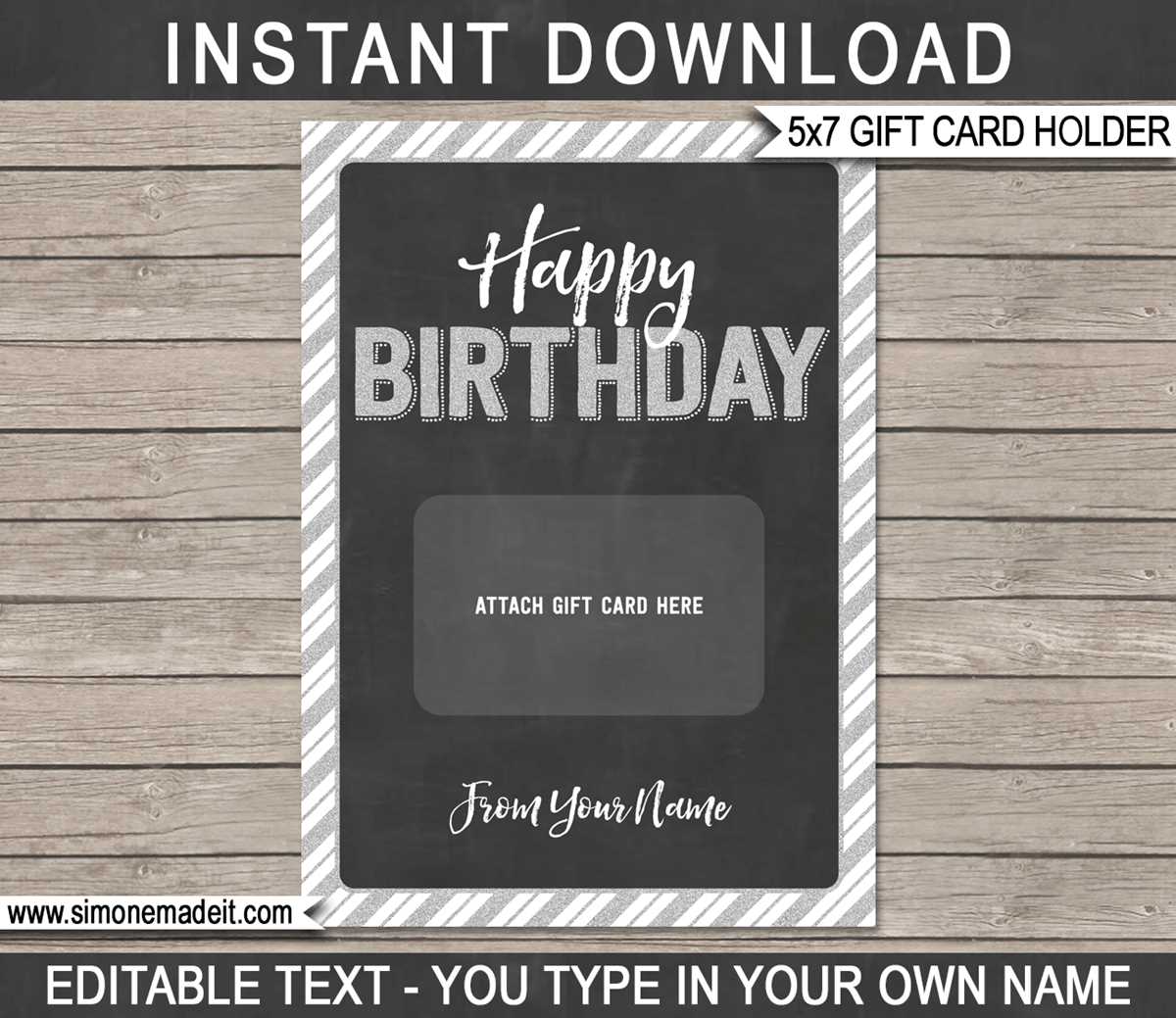 gift card holder printable gift card holder printable