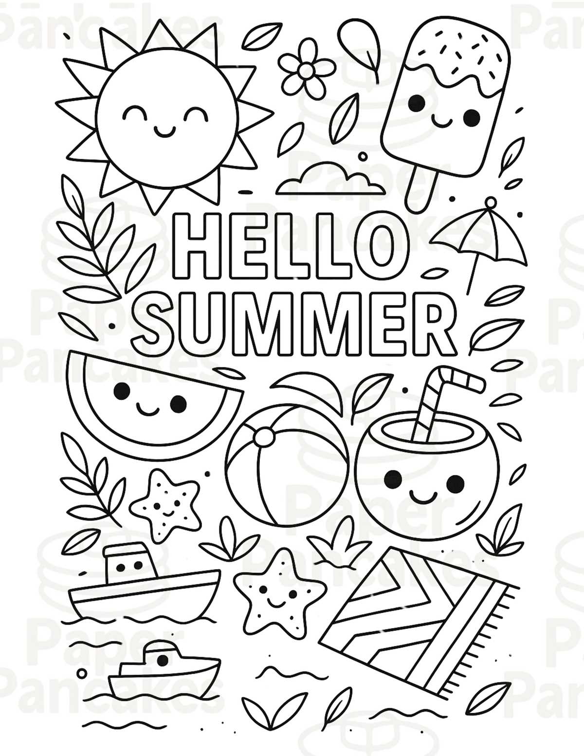 summer coloring pictures printable summer coloring pictures printable