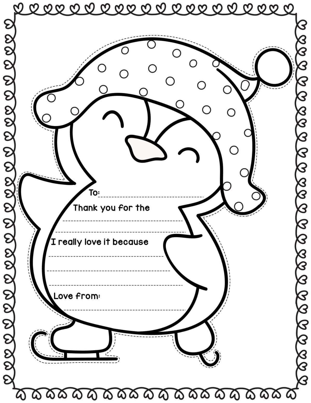 free printable christmas thank you cards free printable christmas thank you cards
