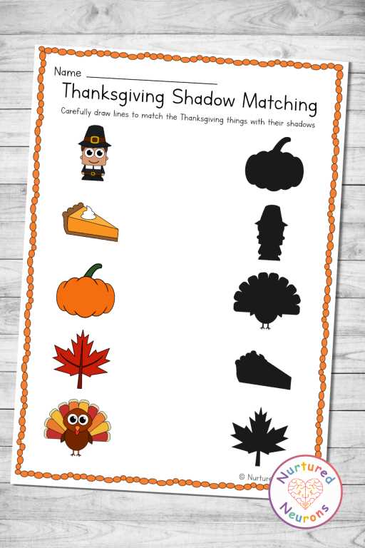 preschool thanksgiving printables