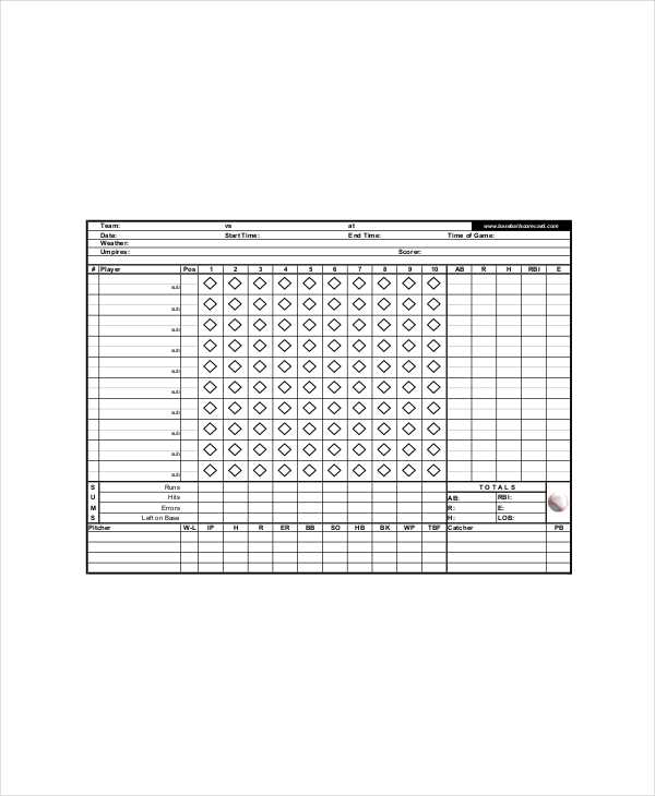 printable baseball scorecards printable baseball scorecards