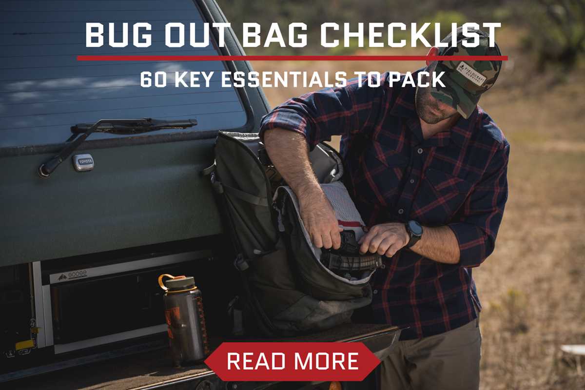 printable bug out bag list