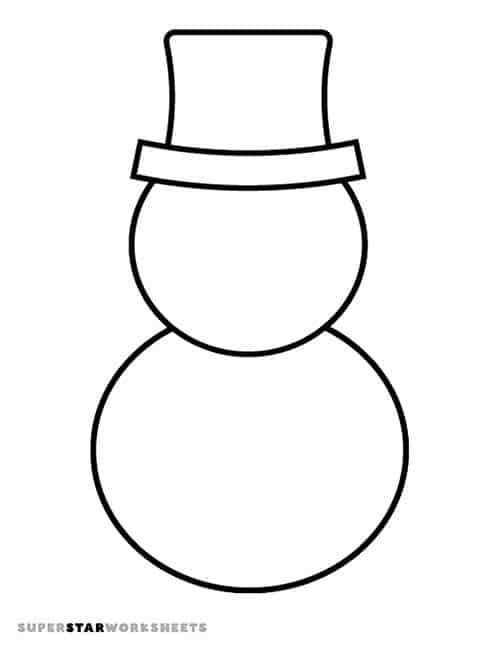 printable build a snowman template