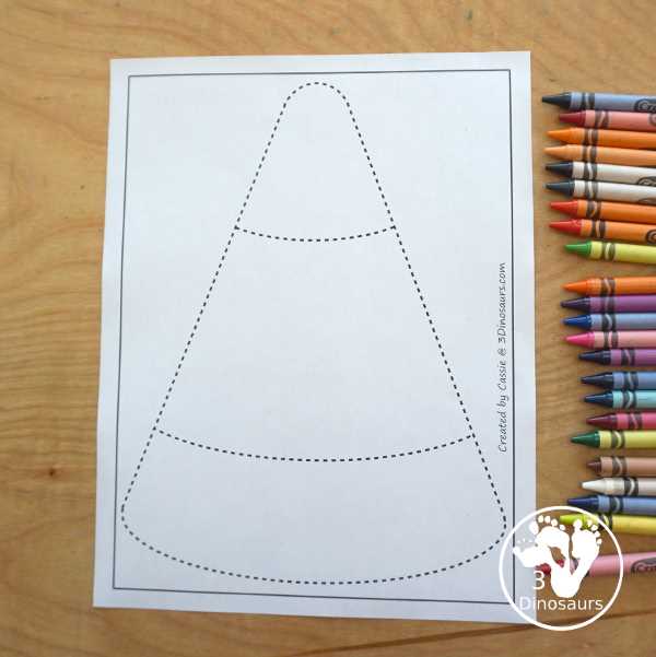 printable candy corn template printable candy corn template